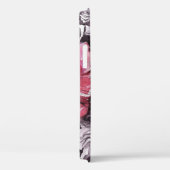 女性の花、ファッション水色背景。 Case-Mate iPhoneケース (裏面 / 右)