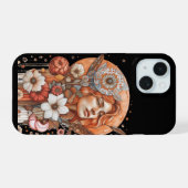 女性の花 iPhone 15ケース (裏面横)