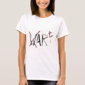 女性の芸術。 ない戦争 Tシャツ (正面)