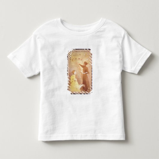 「女性の芸術、Palais de L'Indの第2展覧会 トドラーTシャツ (正面)