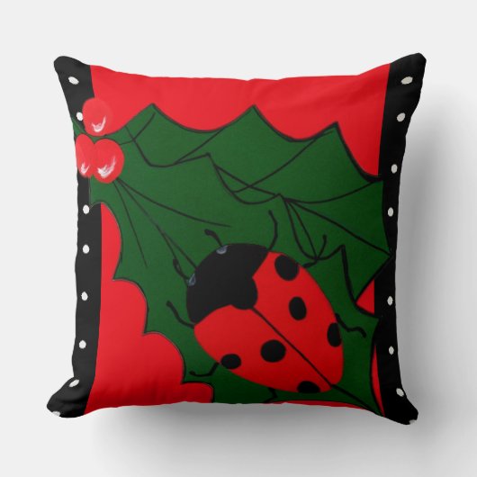 女性の虫 クッション (正面)