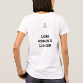 女性の蟹座の認識度のTシャツ Tシャツ (裏面)