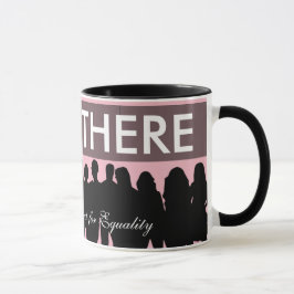 女性の行進の平等の抗議者"私はそこに居た" マグカップ