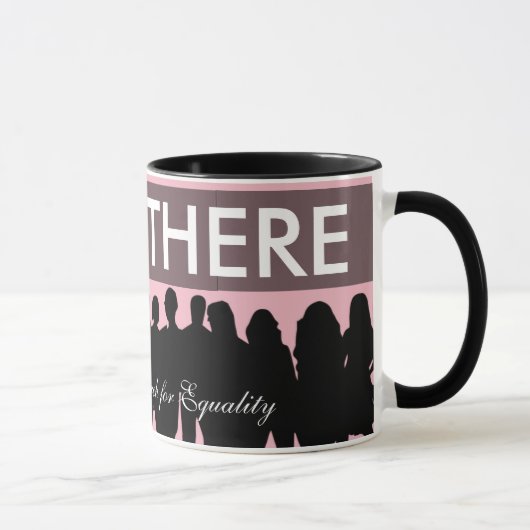 女性の行進の平等の抗議者"私はそこに居た" マグカップ (右)