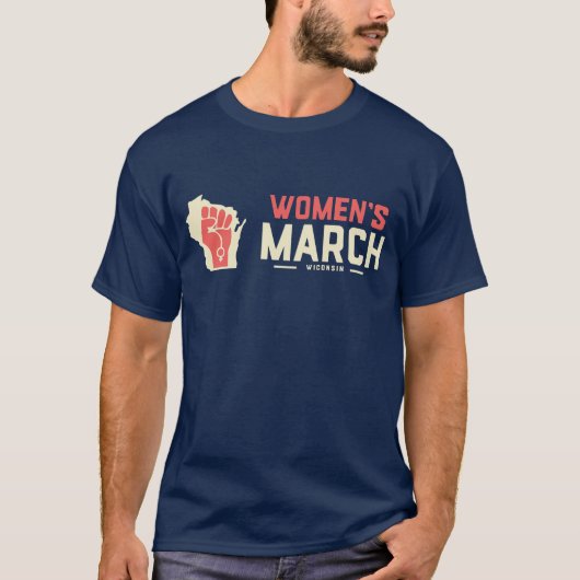 女性の行進投票 Tシャツ (正面)