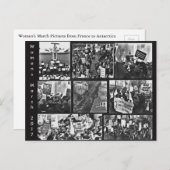 女性の行進記念ポストカード ポストカード (正面/裏面)