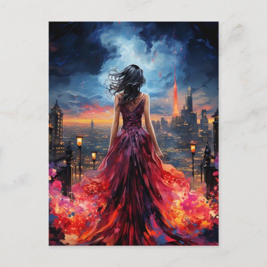 女性の街 ポストカード (正面)