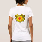 女性の袖なしのWushuのクラスのTシャツ Tシャツ (裏面)