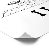 女性の裁断布 – I Love to Sew poster ポスター (角)