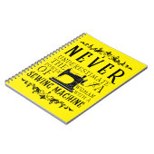 女性の裁縫機の力 ノートブック (左側)