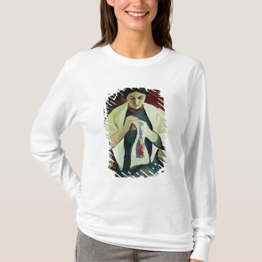 女性の裁縫 Tシャツ (正面)