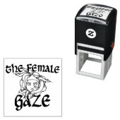 女性の視線メドゥーサスネークフェミニストのユーモア セルフインキングスタンプ (インサイチュ)