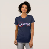 女性の親オバマ Tシャツ (正面フル)
