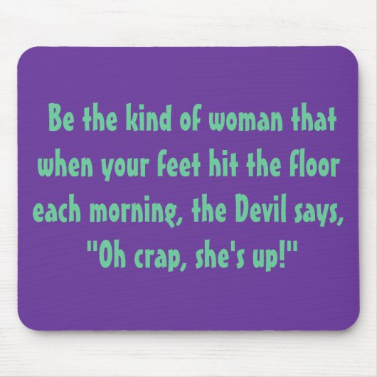 女性の親切なそれがあって下さい! マウスパッド (正面)