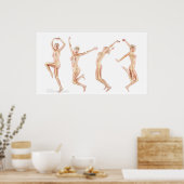 女性の解剖学 ポスター (キッチン)