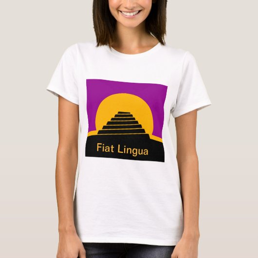 女性の言語作成の社会のTシャツ Tシャツ (正面)