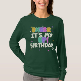 女性の誕生日おめでとうロングスリーブTシャツ Tシャツ