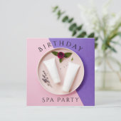 女性の誕生日スパデー 招待状 (スタンド正面)