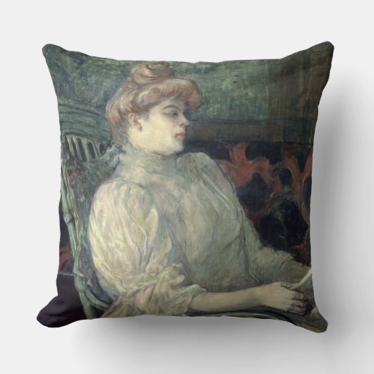 女性の読書 クッション (正面)