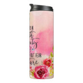 女性の諺聖なる書物、 経典ピンクフローラ タンブラー (回転右)