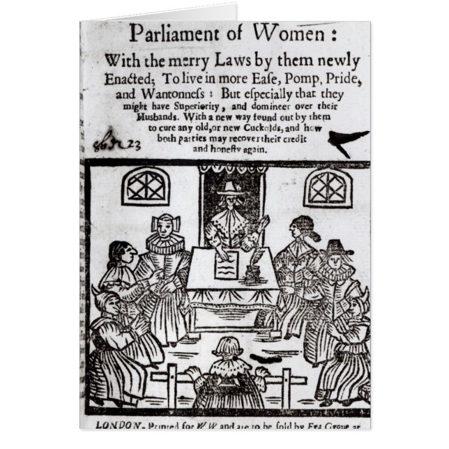 女性の議会、1656年 (正面)