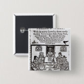 女性の議会、1656年 缶バッジ (正面&裏面)