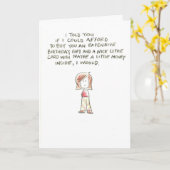 女性の費用の誕生日プレゼント カード (黄色い花)