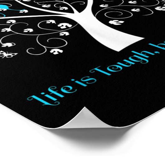 女性の贈り物認識度のための自殺のシャツは ポスター (角)