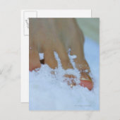 女性の足の塩漬け ポストカード (正面/裏面)