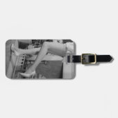 女性の踊り ラゲッジタグ (正面横)