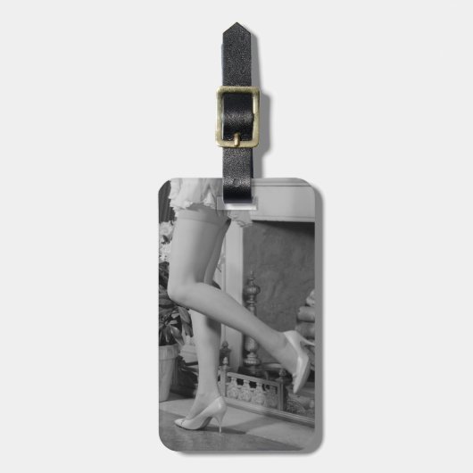 女性の踊り ラゲッジタグ (正面縦)