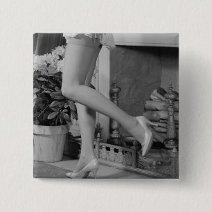 女性の踊り 缶バッジ