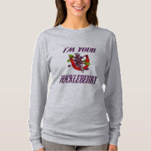 女性の蹄鉄の基本的な長袖のTシャツ