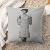 女性の身振りで示すこと クッション (ブランケット)