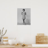 女性の身振り ポスター (キッチン)