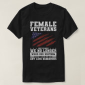 女性の退役軍人だけ我々は長い衣服私たちのU Tシャツ (デザイン正面)