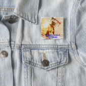 女性の退役軍人ボタン 缶バッジ (インサイチュ)