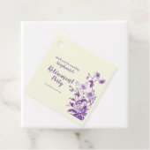 女性の退職パーティーラベンダーワイルドフラワー フェイバータグ (インサイチュ)