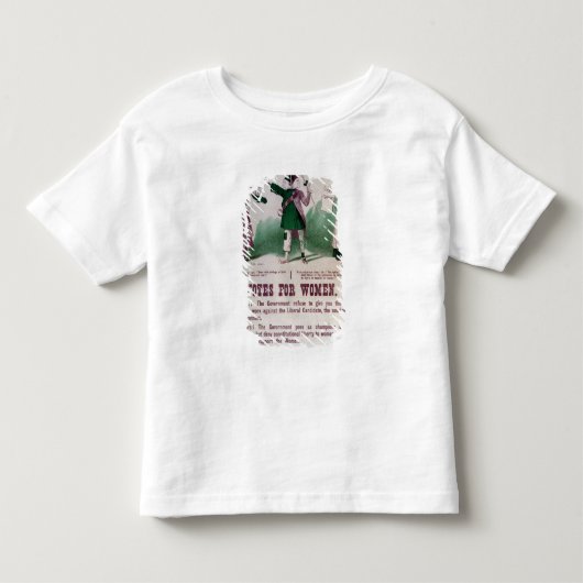 女性の選挙権ポスター トドラーTシャツ (正面)