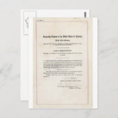 女性の選挙権 – 第19回改正 ポストカード (正面/裏面)