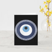 女性の邪悪な目の保護トルコ語の目 カード (黄色い花)