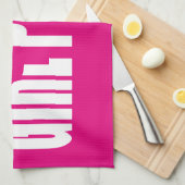 女性の重量挙げモチベーション – ガールパワー キッチンタオル (四つ折り)