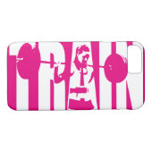 女性の重量挙げモチベーション – TRAIN Case-Mate iPhoneケース (裏面(横))