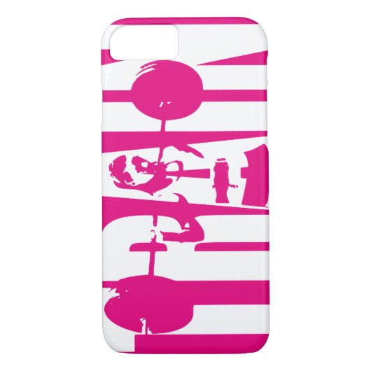 女性の重量挙げモチベーション – TRAIN Case-Mate iPhoneケース (裏面)