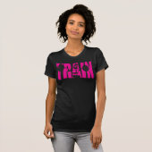 女性の重量挙げモチベーション – TRAIN Tシャツ (正面フル)