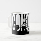 女性の重量挙げ動機 – 征服 コーヒーマグカップ (正面左)