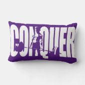 女性の重量挙げ動機 – 征服 ランバークッション (裏面)