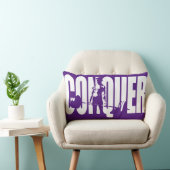 女性の重量挙げ動機 – 征服 ランバークッション (椅子)