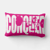 女性の重量挙げ動機 – 征服 ランバークッション (裏面)