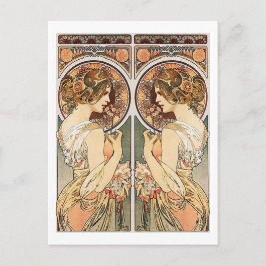 女性の鏡 ポストカード (正面)